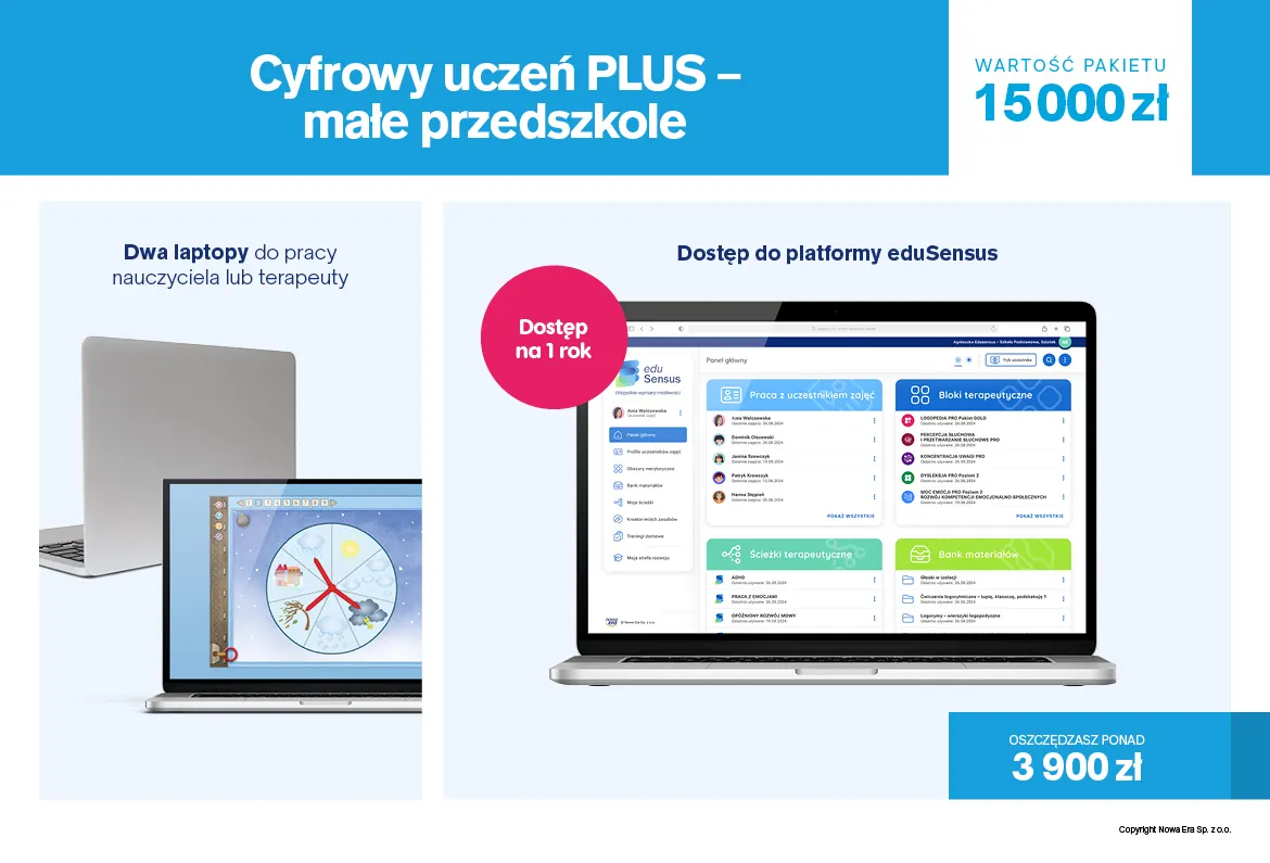 Cyfrowy uczeń 2025 pakiet dla przedszkola do 100 uczniów