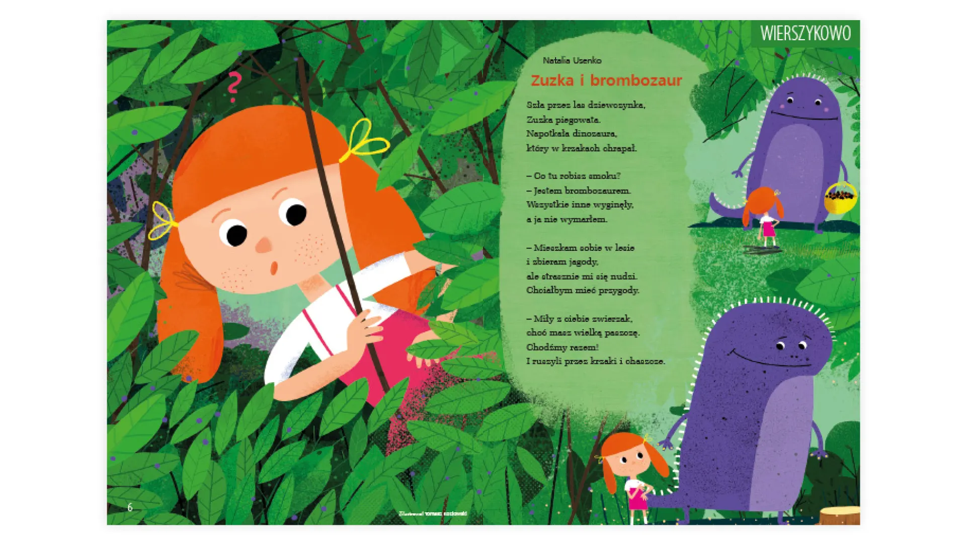 rozkładówka: rubryka Wierszykowo