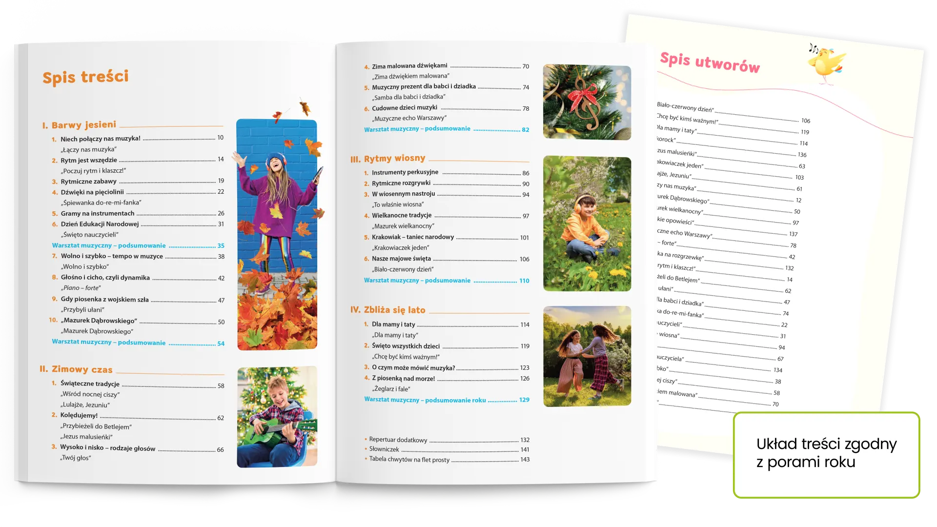 Rozkładówka podręcznika Wszystko gra