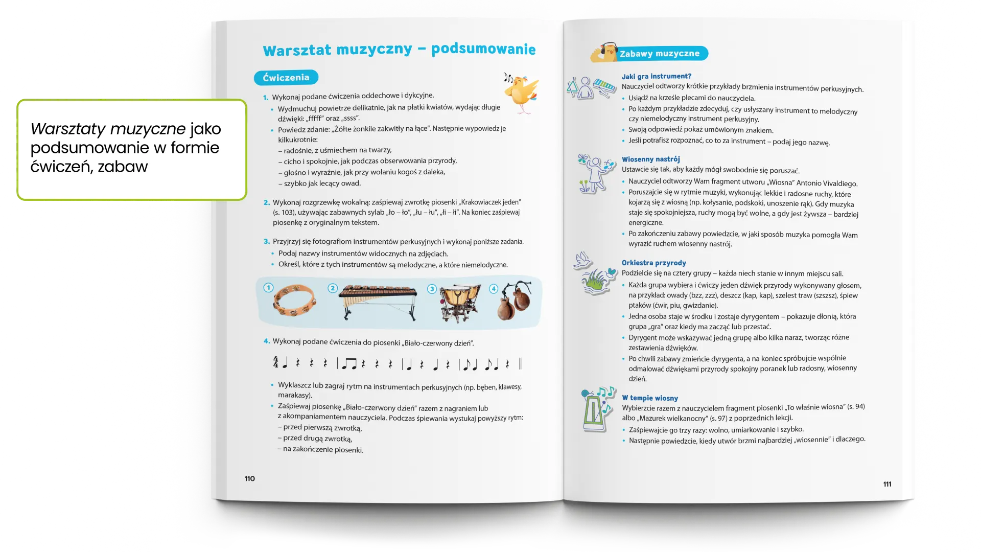 Rozkładówka podręcznika Wszystko gra