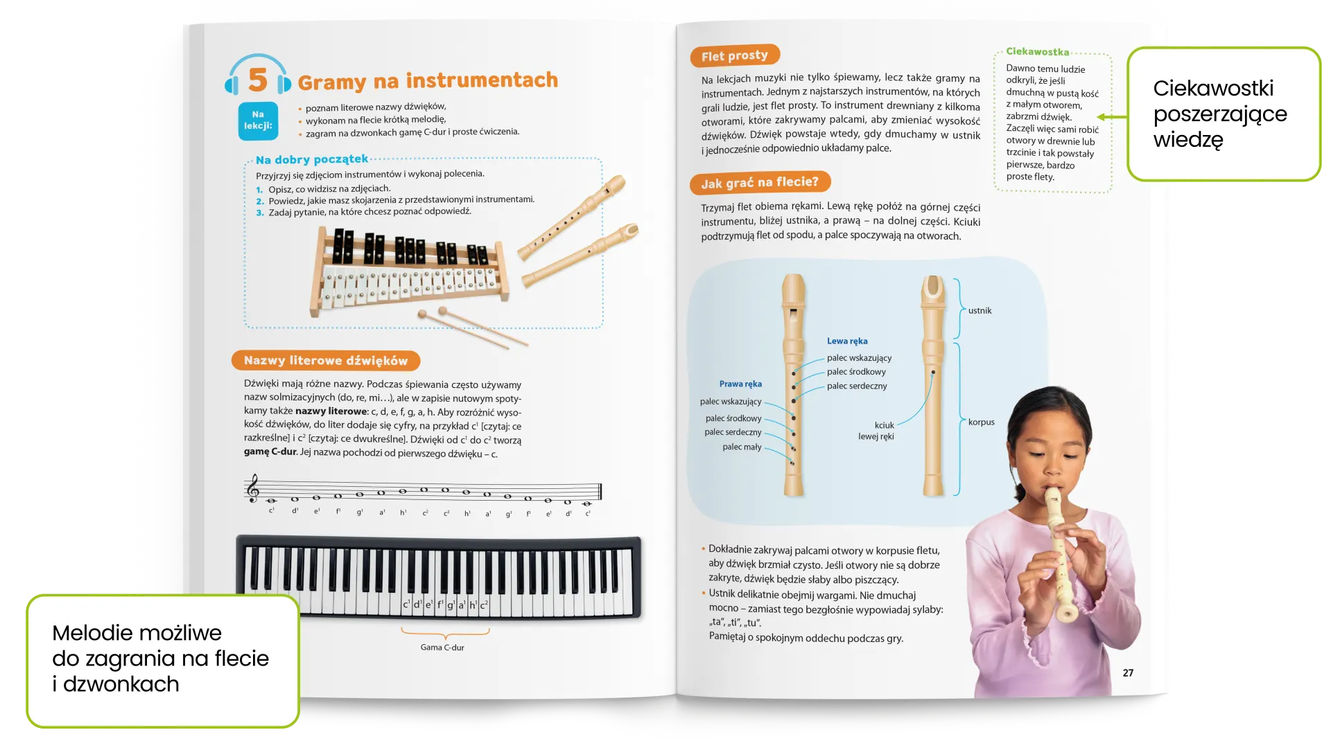 Rozkładówka podręcznika Wszystko gra