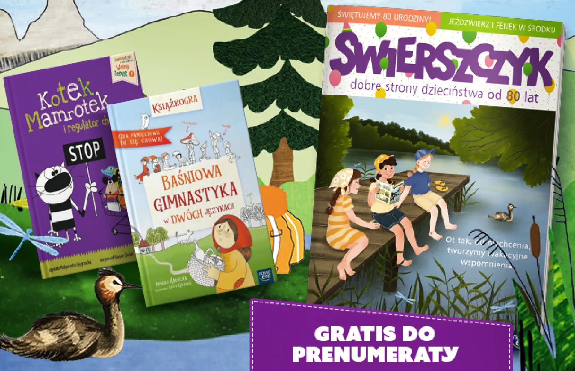 Okładka sierpniowego numeru „Świerszczyka”