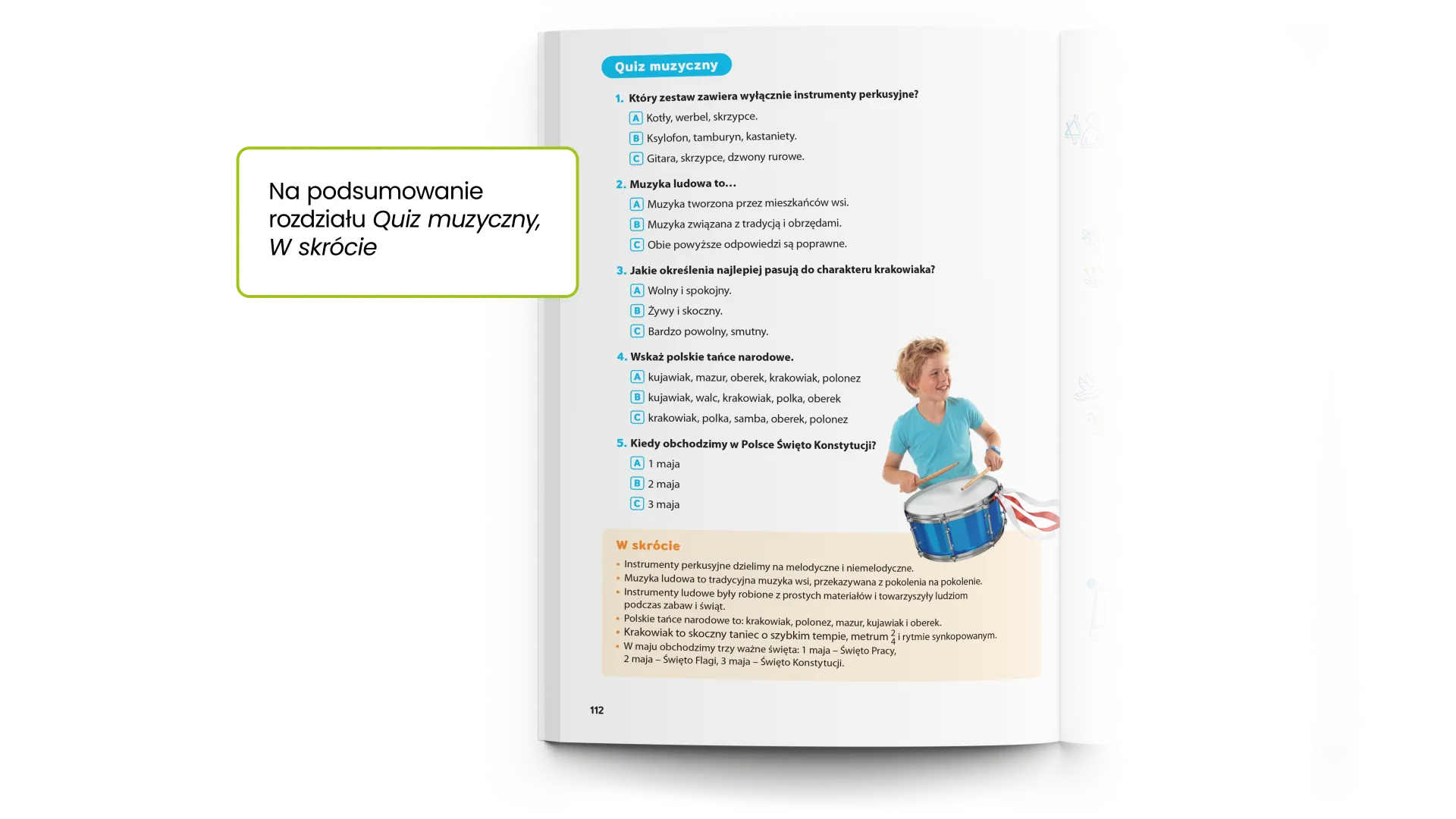 Rozkładówka podręcznika Wszystko gra