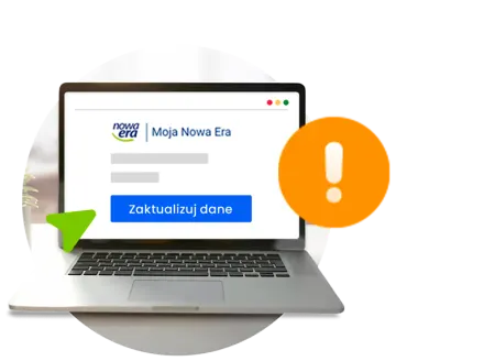 Zaktualizuj dane w koncie Moja Nowa Era extra graphic
