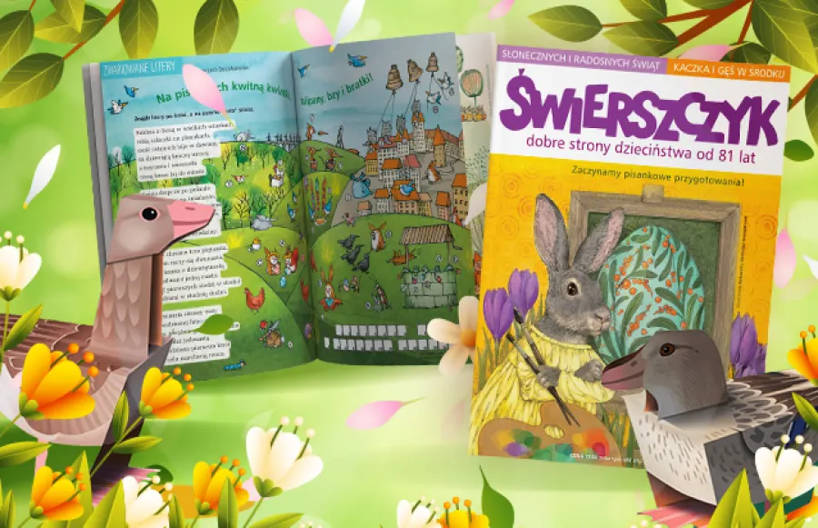 Okładka marcowego numeru „Świerszczyka”