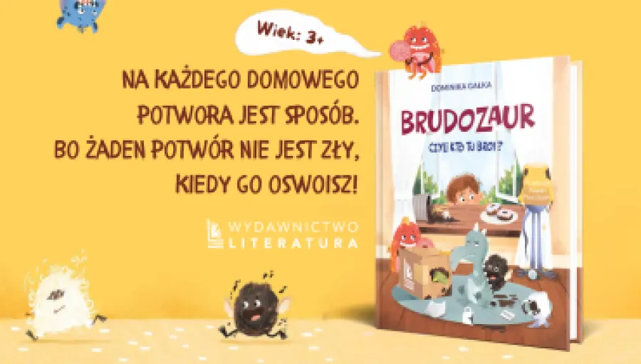 grafika z okłądką książki Brudozaur