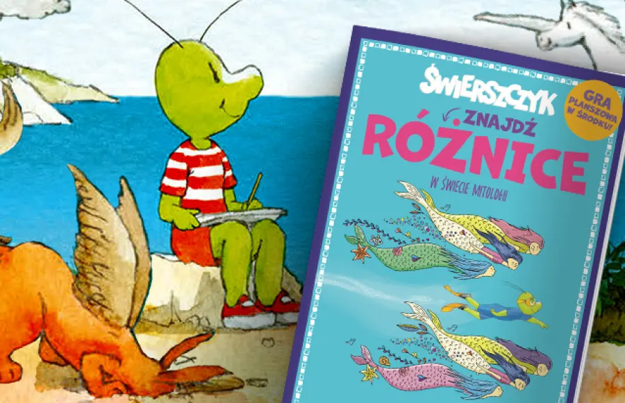 Okładka nowego numeru „Świerszczyk Znajdź Różnice”
