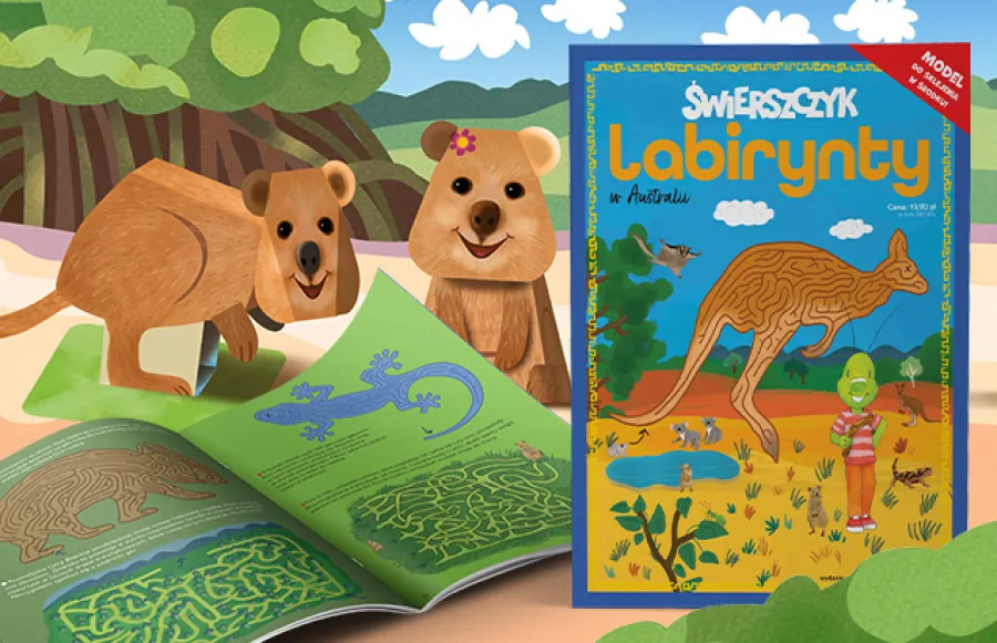 Okładka nowego numeru „Świerszczyk Labirynty”