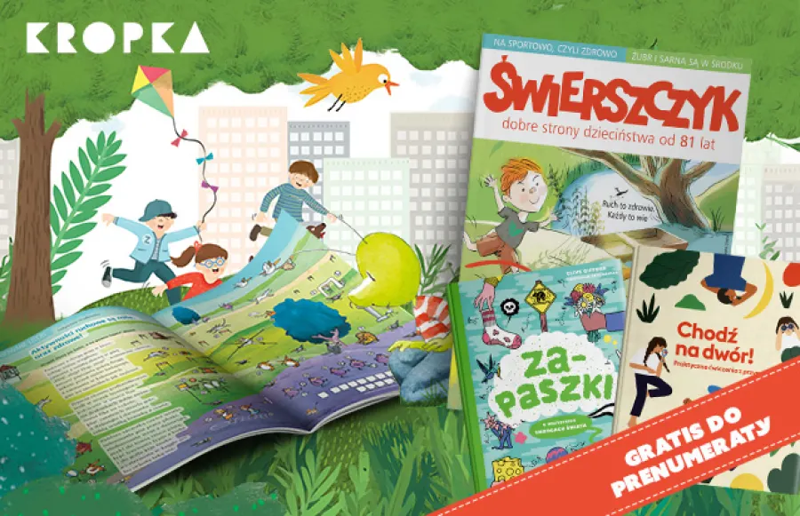 Okładka kwietniowego numeru „Świerszczyka”