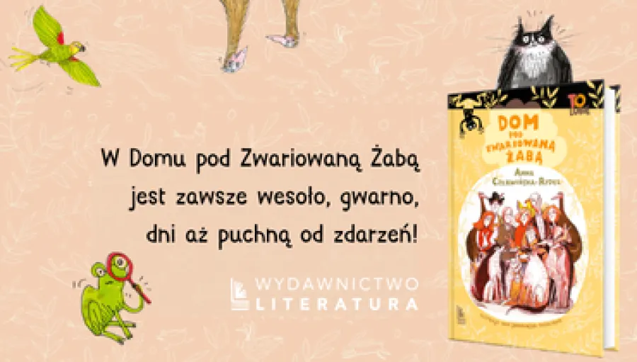 grafika z okładką książki Dom po zwariowaną żabą