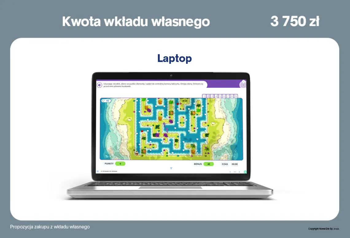 Laptop jako wkład własny w programie Cyfrowy uczeń