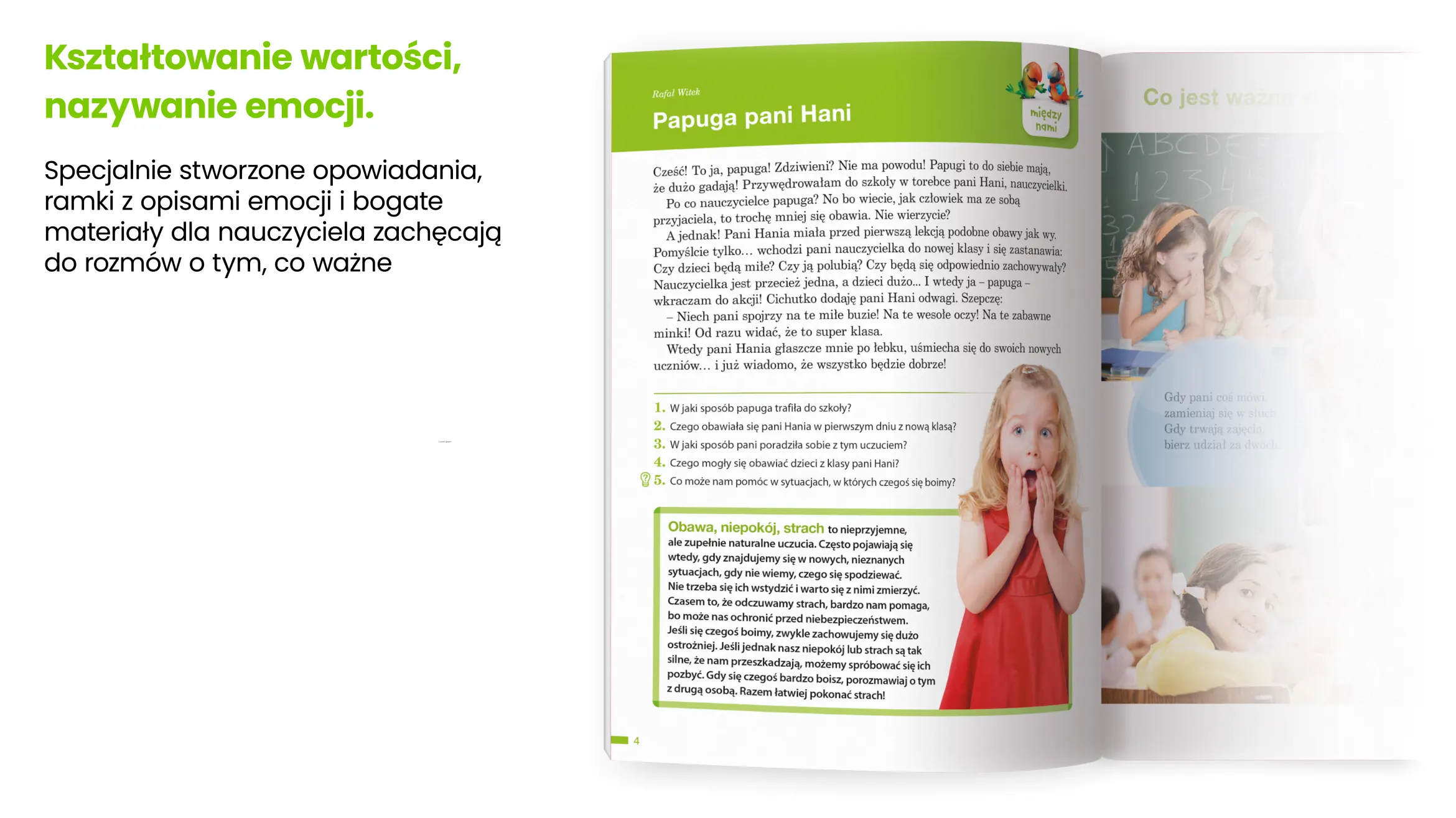 Kształtowanie wartości, nazywanie emocji