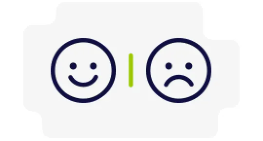 Uśmiechnięta i smutna buzia