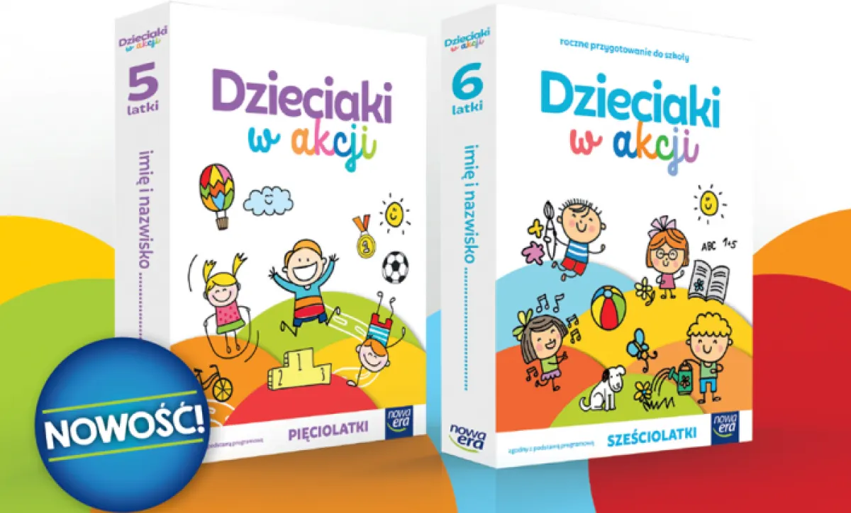 Okładki książek "Dzieciaki w akcji".