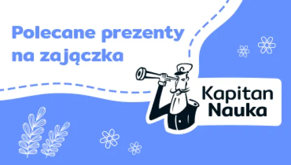 grafika z hasłem: polecane prezenty na zajączka